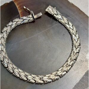 Solid silver Italian Rocco bracelet